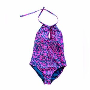 BODEN HIGH NECK ONE PIECE SWIMSUIT